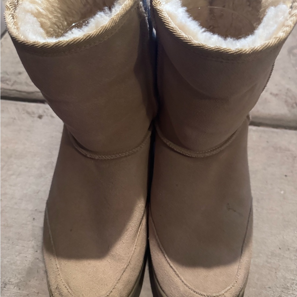 EMU RIDGE AUSTRALIA WOMENS WOOL SUEDE PULL-ON WINTER BOOTS SZ. 14